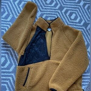 Yellow Joy Lab pull over Sherpa